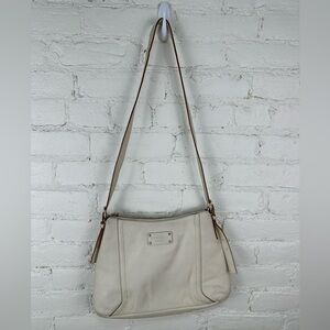 Kate Spade Ivory Pebbled Leather Shoulder Bag Cross Body Handbag